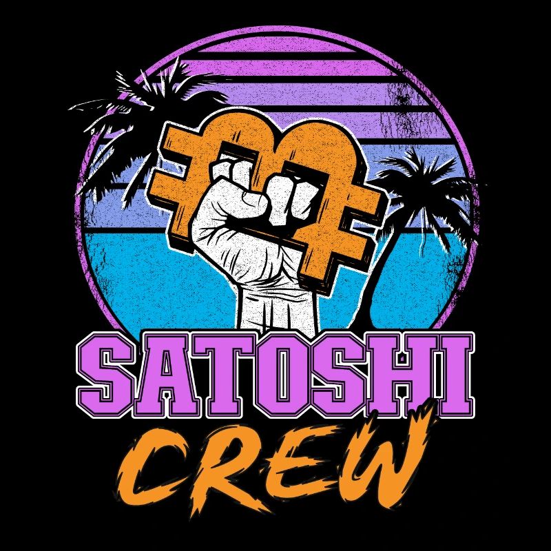 Satoshi Crew Retrowave Crypto-monnaies Bitcoin