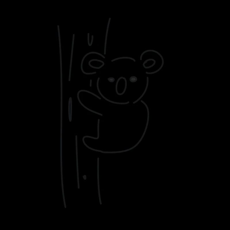 Koala symbol Tier Baum klettern