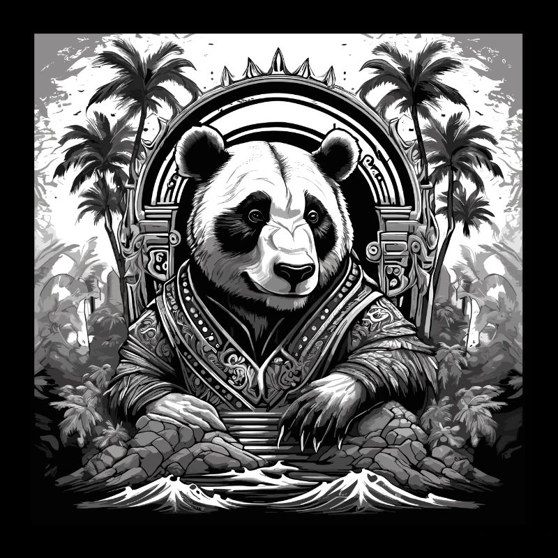 Tattoo / Tier / Kunst / cool / Comic / Panda