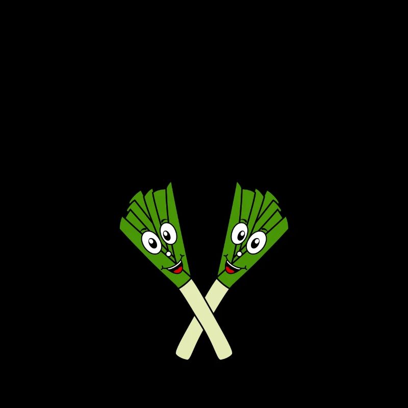 Team leek logo black