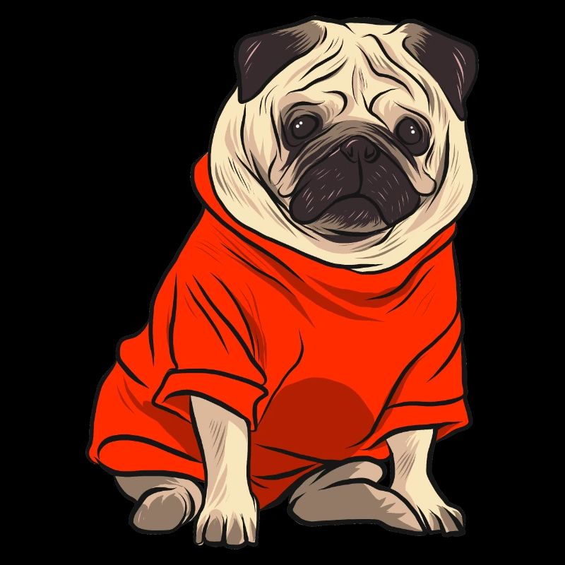 Mops im Tshirt