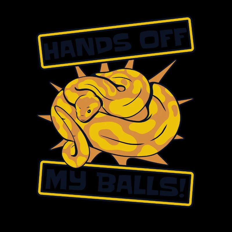 Ne touche pas à mes couilles Python Snake Banana Ball