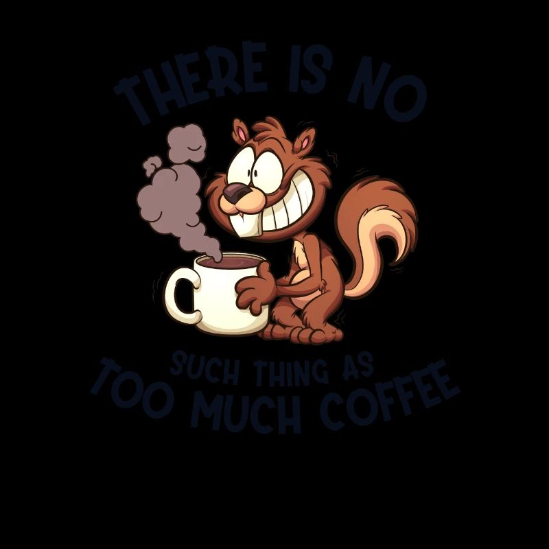 Trop de café Écureuil gris Écureuil Écureuil Écureuil