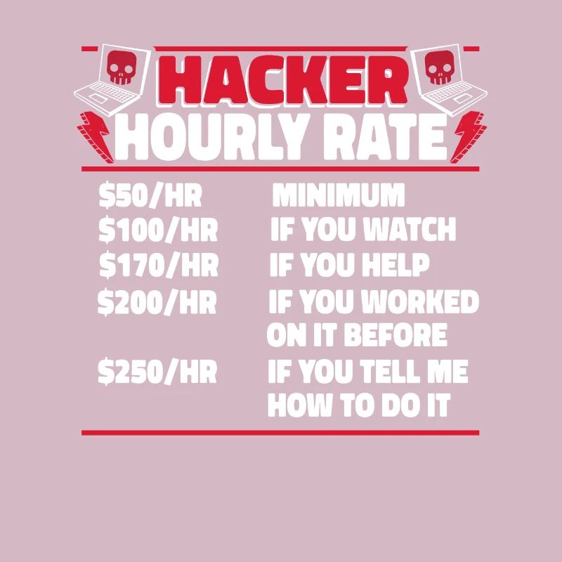 Hacker Hourly Rate Sniffer Social Engineering