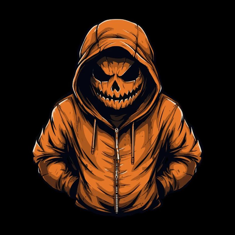 Sweat à capuche Jack O’Lantern Red effrayant et élégant