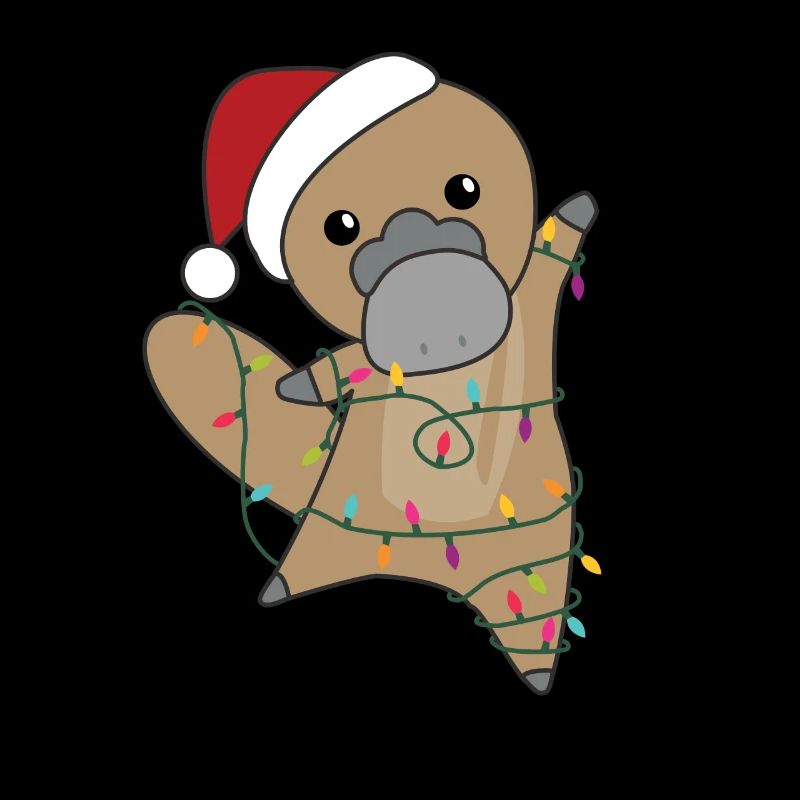 Ornithorynque Ornithorynque de Noël animaux mignons
