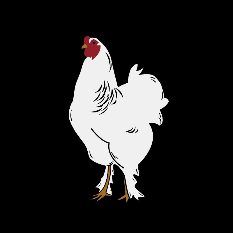 Brahma Rooster Chicken Funny Farmer Chicken
