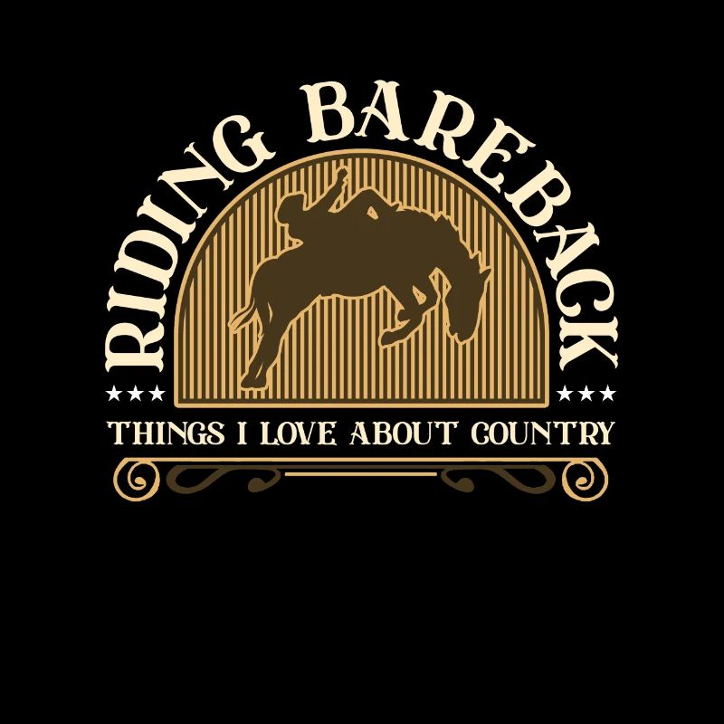 Bareback Riding Bareback Things Loves Rodeo Rider