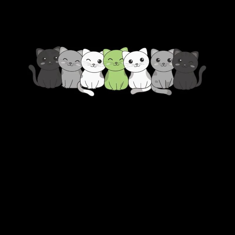 Ordre du jour Flag Non Binary Pride LGBTQ Mignon Chat