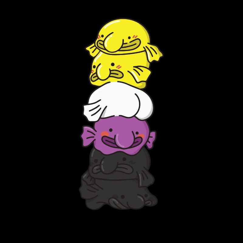 Nonbinary Flag Non Binary Pride LGBTQ Blobfish