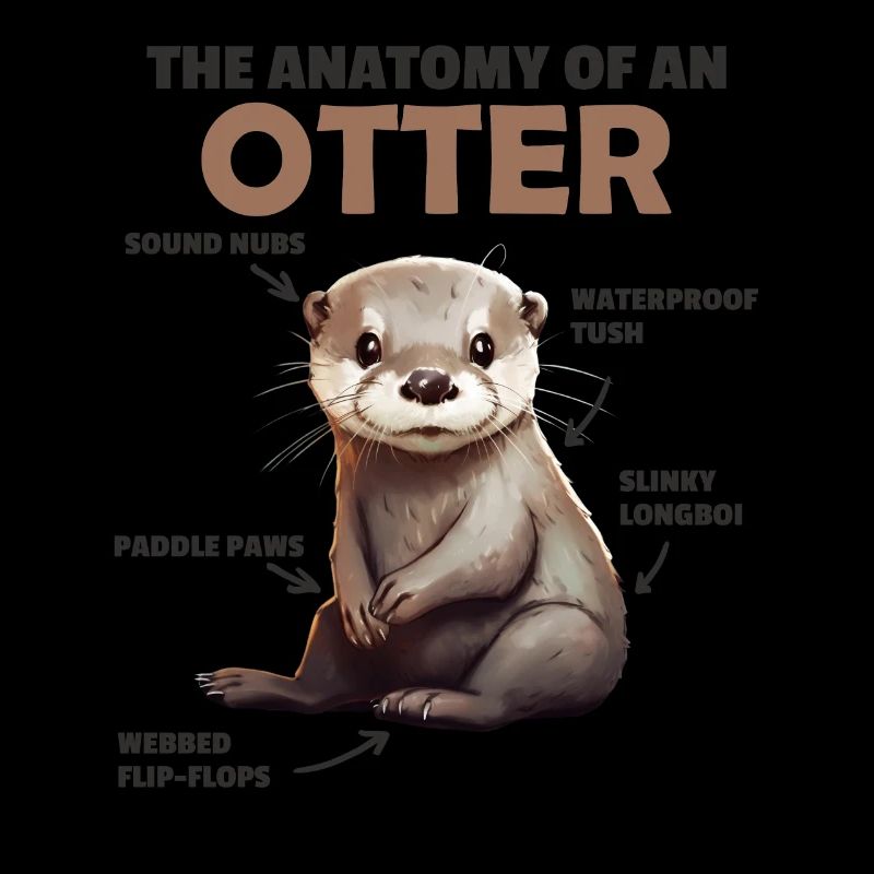 Explication de la loutre douce Anatomie d’une loutre