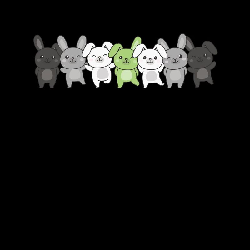 Agender Flag Pride LGBTQ Mignon Bunny