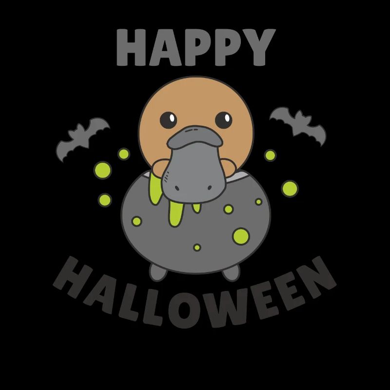 Ornithorynque Joyeux chaudron d’Halloween