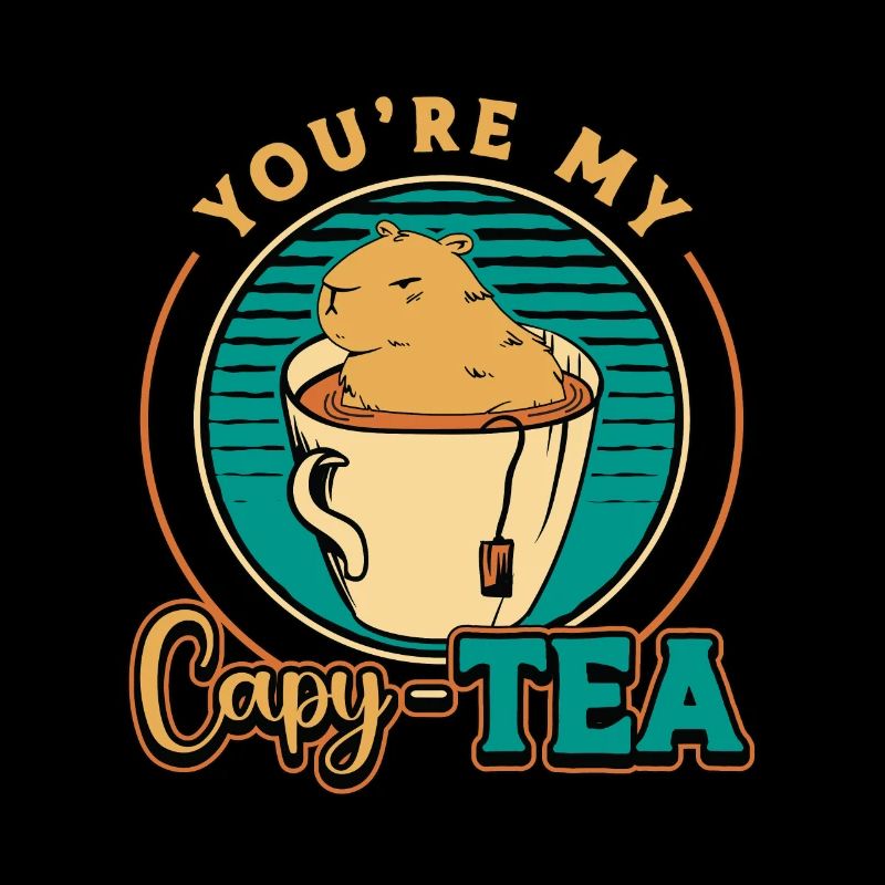Capybara Tu es mon Capy-Tea Gros Rongeurs