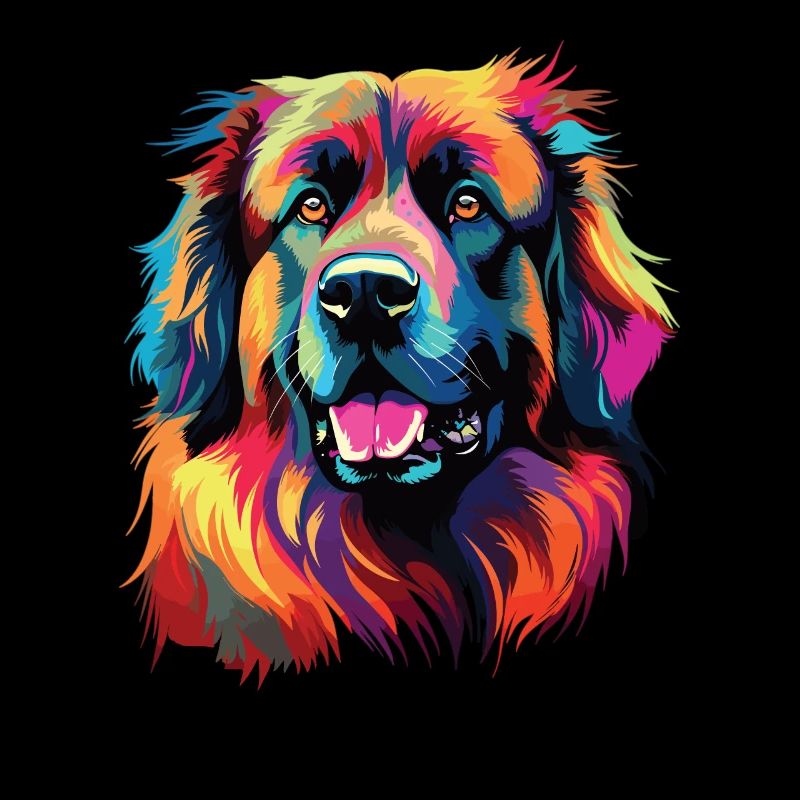 Aquarelle colorée Leonberg