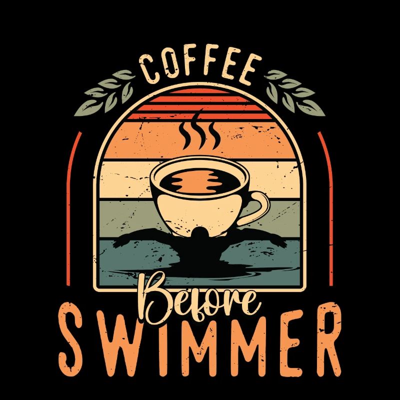 Swimmer Coffee Before Loves Triathlon Coffee Lover