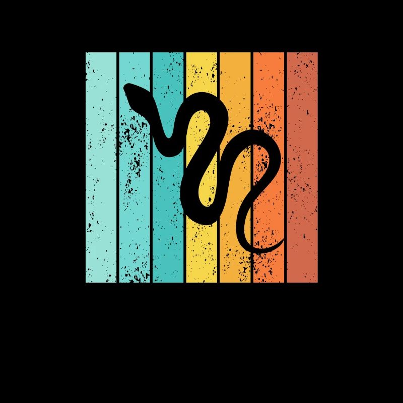 Snake Retro Reptile Python Gift idea