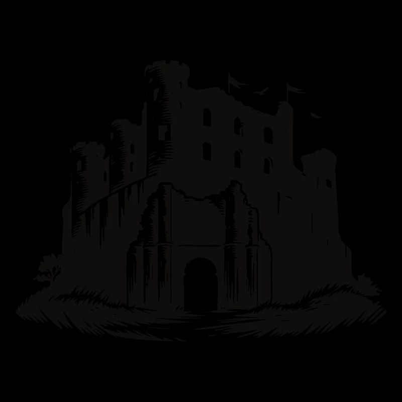 Mysterious ruins, past for explorers