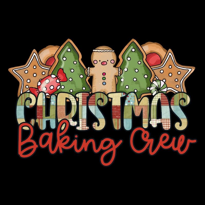 Funny Gingerbread Christmas Baking Crew