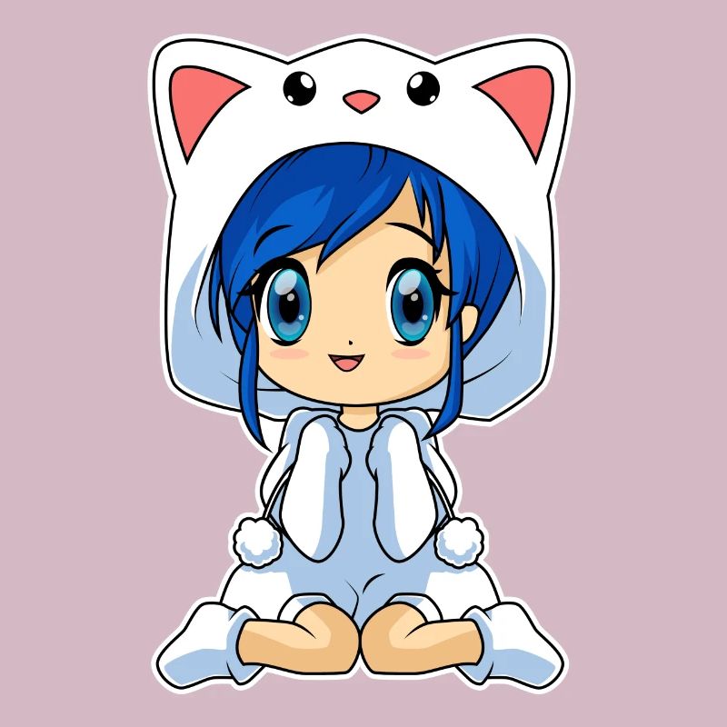 Anime Chibi Mädchen