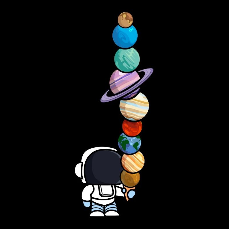 Astronaut Ice Cream Eating Planets Funny