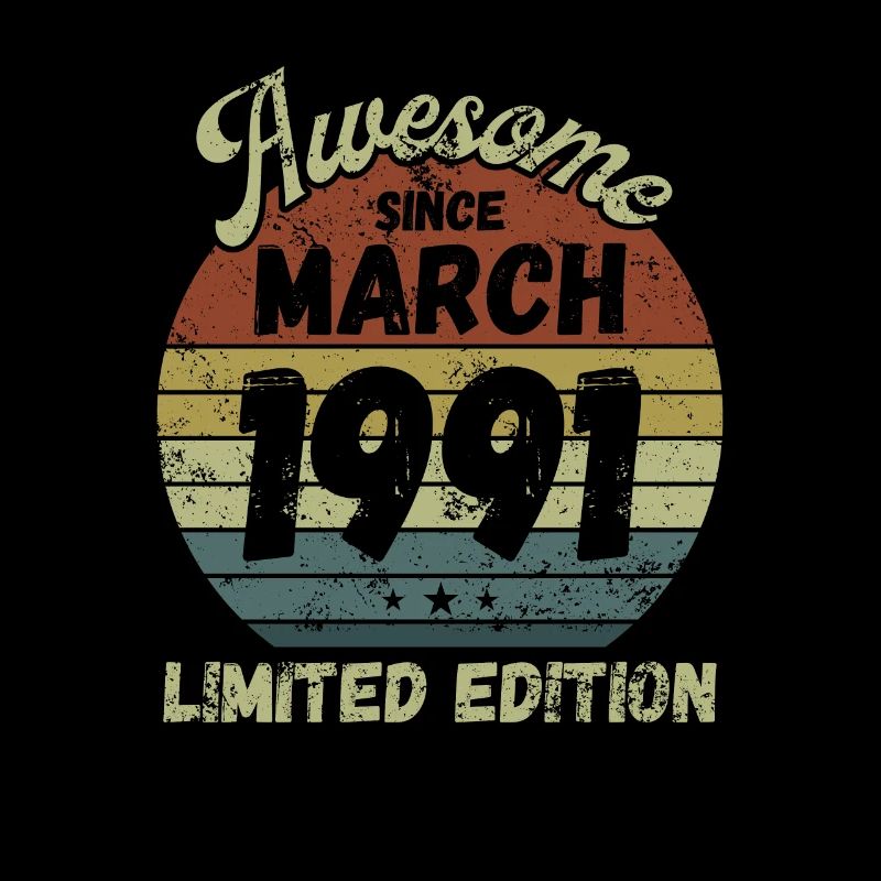 Awesome since March 1991 - Geburtstag