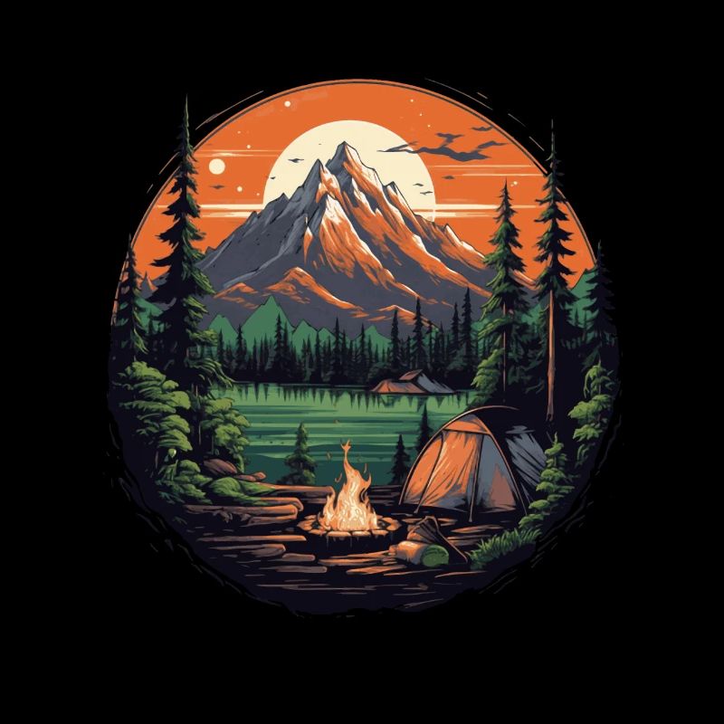 Aventure de trekking dans la nature de la forêt