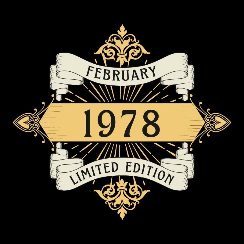 Februar 1978 Geburtstag Limited Edition