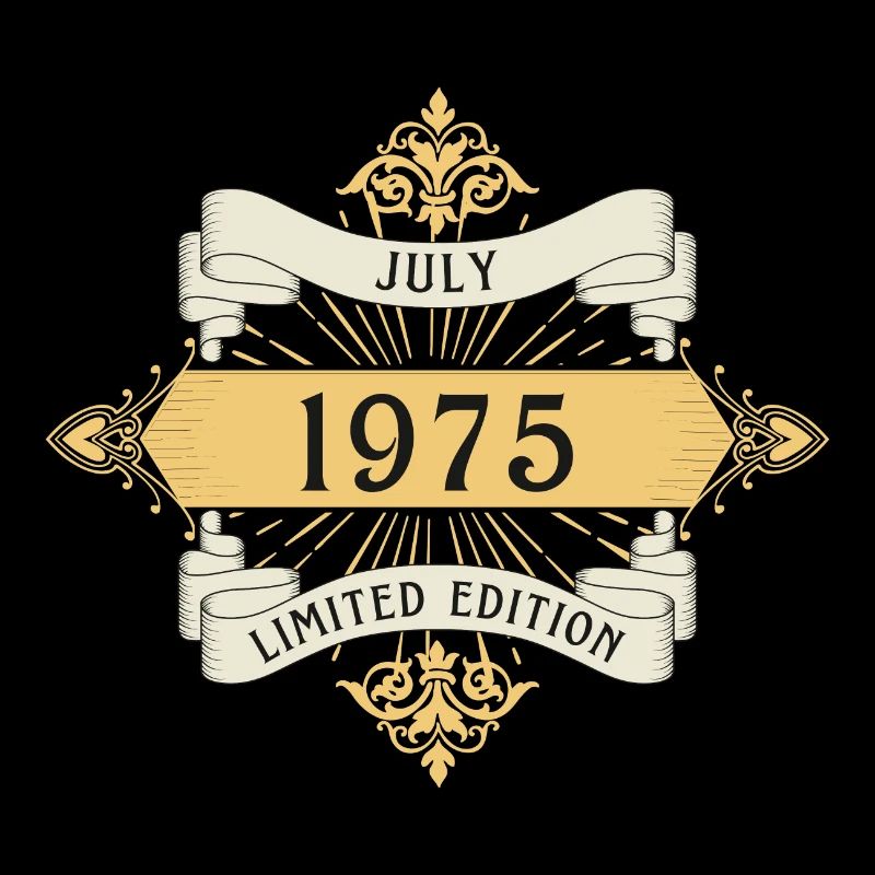 Juli 1975 Geburtstag Limited Edition