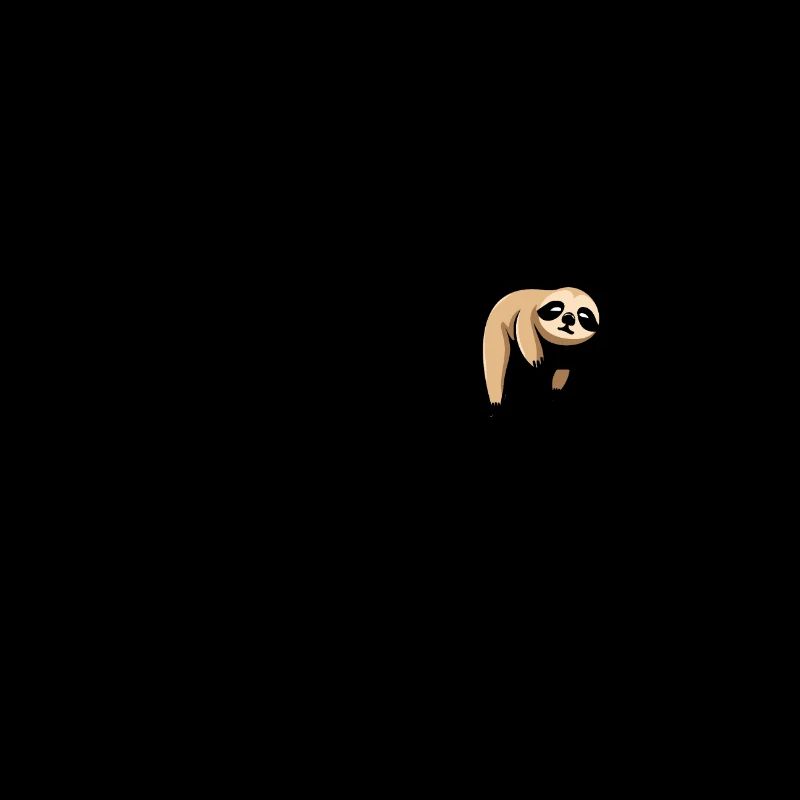 Sloth with lettering
