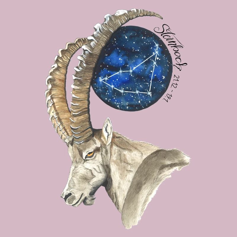 Sternzeichen Steinbock mit Datum und Sternbild