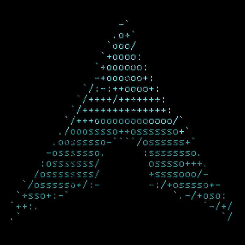 arch linux blau vintage