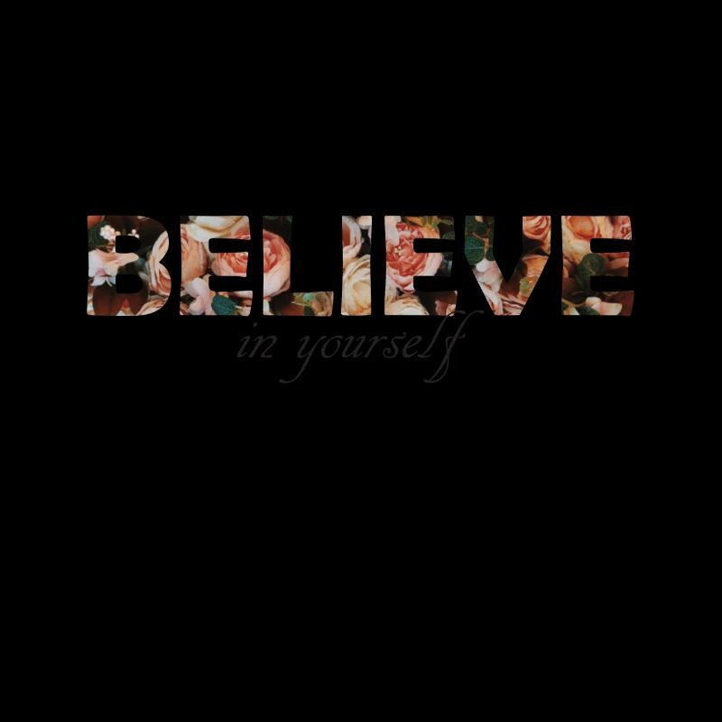 Believe in yourself Glaub an dich Mindset Geschenk