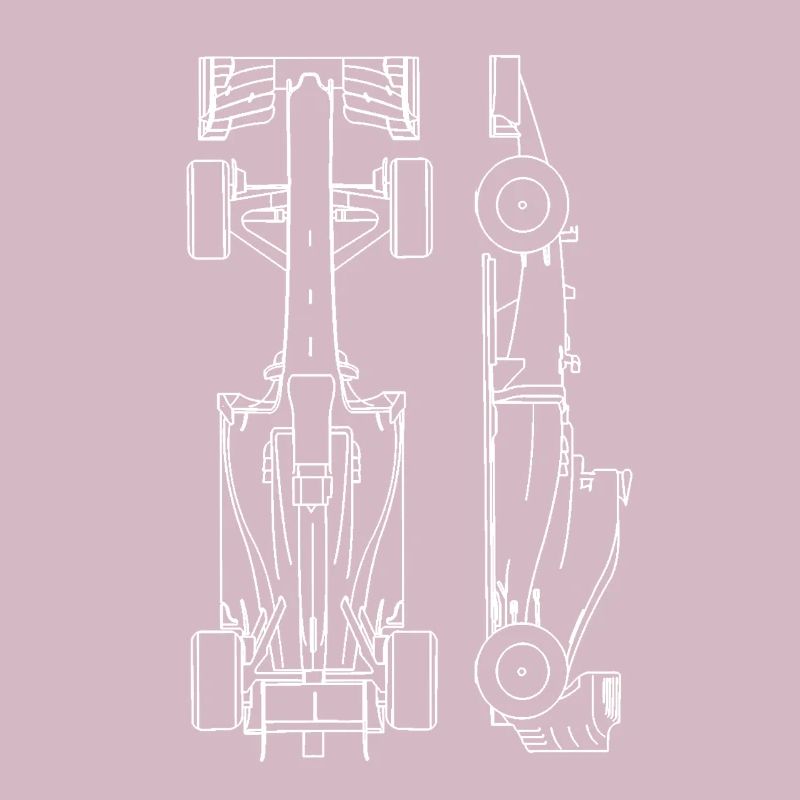 Plan de voiture de course