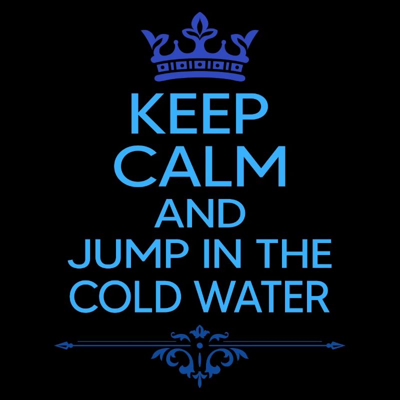 Ice bath winter swimmers cold water cold bath