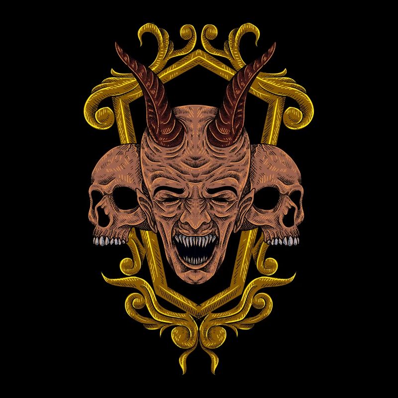 Satan Antéchrist Tarot Baphomet vintage