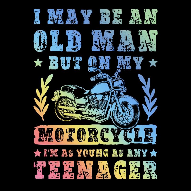 Motorcycle old man saying