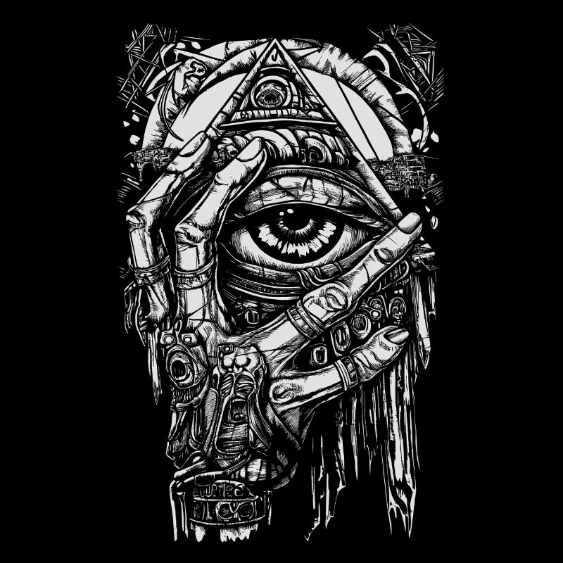Pyramide Punk Tattoo art