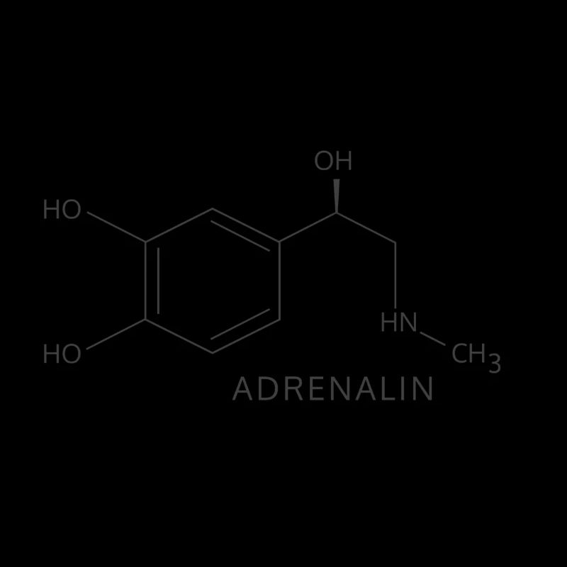 formule structurelle chimique de l'adrénaline