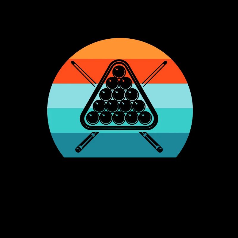 Pool Billard Queue Billardspieler Retro Vintage