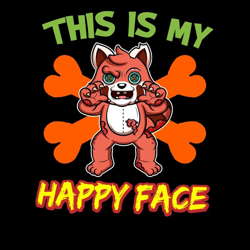C’est mon visage heureux drôle de monstre d’Halloween