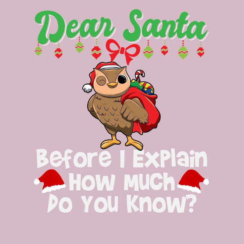 Cher Père Noël avant que j’explique combien savez-vous