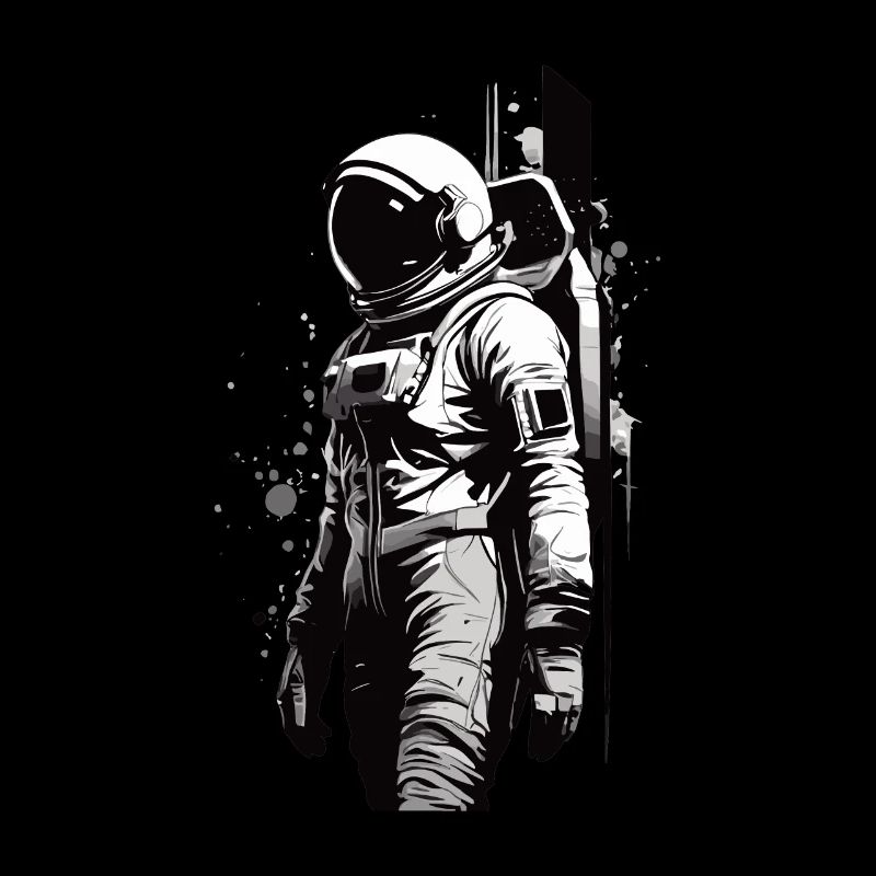 Femme en combinaison spatiale