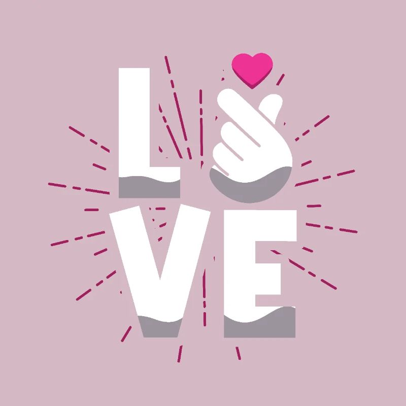 Love Expression Hand Gestures Heart