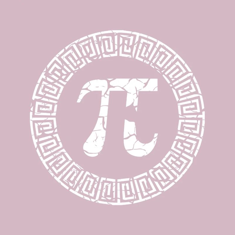 Pi Tag Antikes Griechisches Muster Design