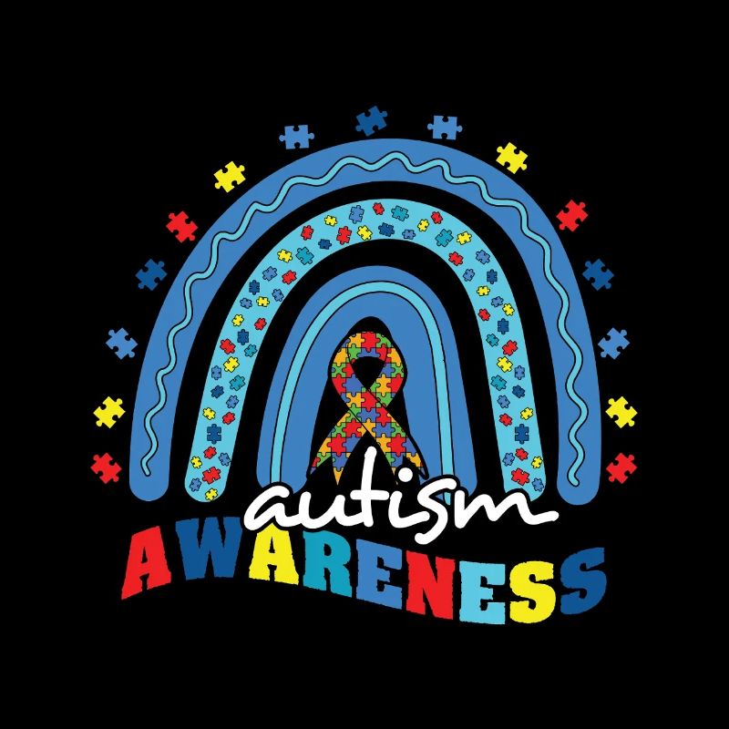 Autism Awareness Rainbow Puzzle