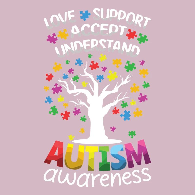 Autism Support Accept Understand Tree