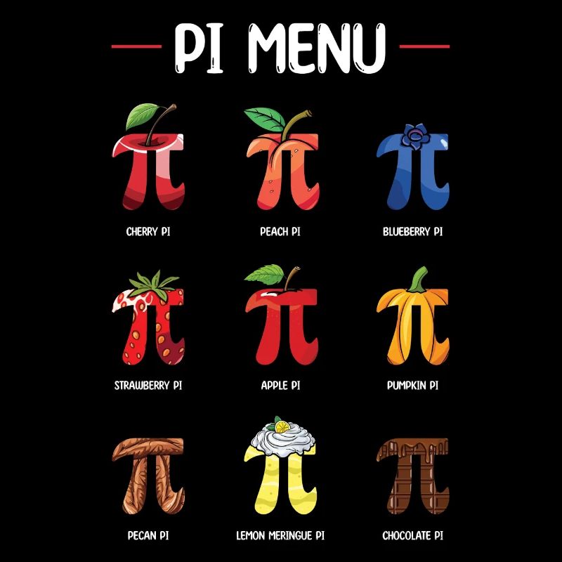 Pi Menu Fruits et Gâteaux Pi Day Fun