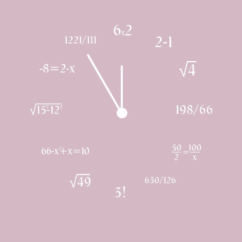Math Clock Drôle Mathématiques Mathématicien Mème