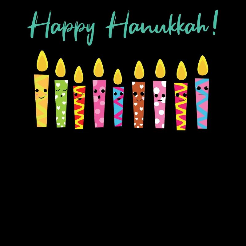 Mignon Joyeux Hanoukka Bougies Menorah Juif
